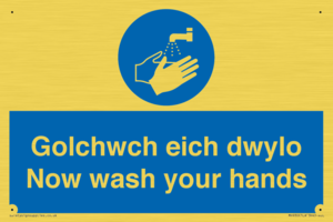 golchwch eich dwylo